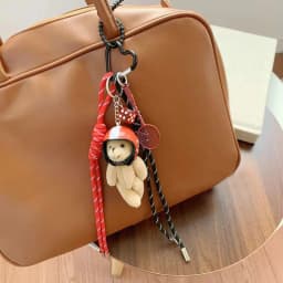 Heart Shaped Leather Plush Silicone Cord Chain Key Pendants Women Charm Bag Pendant Couple Key Ring Kid Toy Gift Key Jewelry