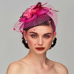 Birdcage Bride Veil Wedding Hair Accessories Flowers Feather Mesh Veil Face Cover Multi Colors Korea Japan Black White