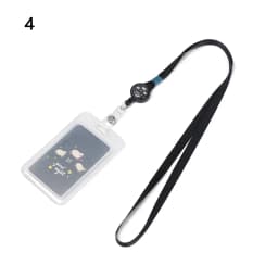 1Pc Cartoon Cat Card Holder Candy Color ID Card Sleeve Retractable Reel Lanyard Identity Credit Cover Case Bank Bus Card Case