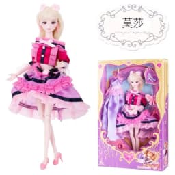 14 jointed very beautiful 29cm 11'' BJD Doll dolls Princess Hair + Makeup + Cloth +shoes pullip