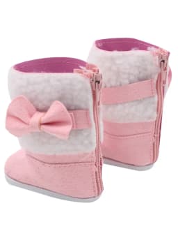 7Cm Doll Boots Pink Leather Cloth Denim Shoes Sneakers Fit 18 Inch American Doll&43cm Baby New Born Doll Girl`s Accessories Toy