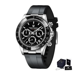 Original New PAGANI DESIGN PD-1664 / PD-1644 Japan VK63 Movt Quartz Wristwatches Sapphire Waterproof Chronograph Reloj Hombre