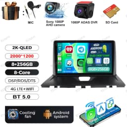 Android 15 Car Radio For Peugeot Expert 2 For Citroen Jumpy For Fiat Scudo For Toyota Proace 2007-2017 IPS 360 Camera RDS QLED