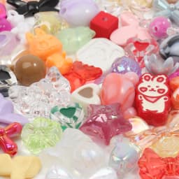 Cute Assorted Acrylic Beads Random Style Flower Butterfly Heart Beads for DIY Mobile Phone Chains Bracelets Jewelry Making 50g