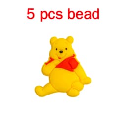 5pcs Silicone Pacifier Chain Cartoon Beads Baby DIY Care Nipple Chain Ornaments Parts