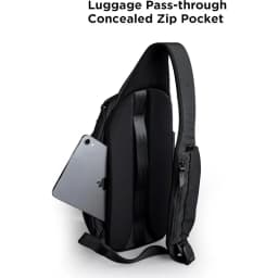 Right Shoulder Chest bag 7.5L - Crossbody Bag, Sling Backpack - Fits 11" Tablet - Single Shoulde Water Bottle Pocket