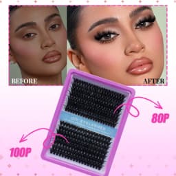 DINGSEN DIY Lash Clusters Thick Segmented Eyelash Extension 60D 80D 100D MIX Lashes Extension Cluster Lashes Individual Lashes