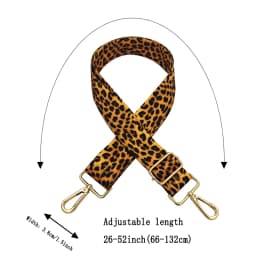 Fashionable and Versatile Leopard Print Shoulder Strap, Adjustable Single Shoulder Bag Strap, Replaceable Luggage Accessories