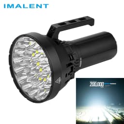 IMALENT MS32 Brightest Flashlight 200,000 Lumens, Cree XHP70.2 LEDs Tactical Flashlights High Lumens with 8 Modes Recharg