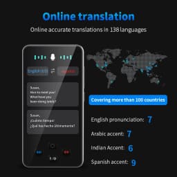 S85 Pro 4‑Inch Touch‑Screen Language Translator Device,138 Languages,Voice Video Recording,Offline Translation,8GB 2000mAh