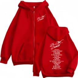 Rapper Young Miko Do Not Disturb Print Zipper Hoodies Fashion Hip Hop Zip Up Pullovers Men's Women's Casual Oversized Sweatshirt