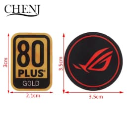 Power Supply 80plus Certification Computer Host Fan Sticker Exhaust Fans Label Chassis Fan Stickers Graphics Card Fans Sticker