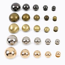 20Pcs Deepeel 8-20mm Metal Round Button Rivets for Handbag Clothing Decoration Screw Back Studs Fastener Leather Craft Parts Set
