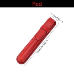 CRAZYSMITH Handmade Genuine Leather Fountain Pen Case, Full Grain Cowhide Pen Sleeve Holder, Protective Pen Pouch, Luxury Gifts