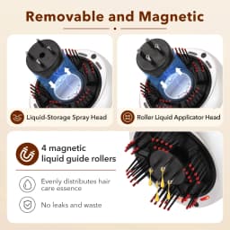Portable Red Light Head Massager 660nm with Mist Spray Kneading Scalp Relaxation Machine Oil Applicator for Head Massage