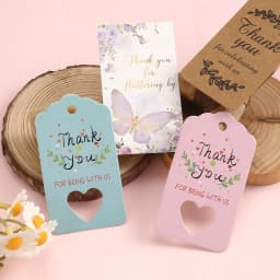 50Pcs Kraft Paper Card with 50Pcs Self-Adhesive Bags Blank Cardboard Holder Tags For Long Drop Earring Jewelry Display Packaging