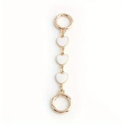 1PC Moon Shape Wallet Shoulder Bag Extension Chain with Alloy Spring Door Knocker for Underarm Bag Replacement Accessories