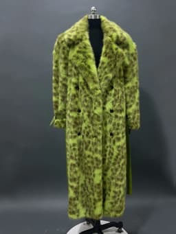 Nerazzurri 2026 New Collection Warm Oversized Leopard Print Faux Fur Coat Women Winter Luxury Brands Designer Clothing Woman
