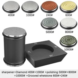 Niiruo 4 Angles Rolling Knife Sharpener Kit For Straight Edge Roller Knife Sharpening With Industry Diamonds Whetstone Knife Set