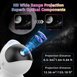 Star Projector Space Dog Projector Night Light 13 High-Definition Galaxy Discs Bedroom Decor Space Projector Birthday Gift