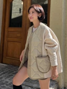 Korean Style Women's Cotton Jacket Heavy Work Loose Fit Patchwork Winter Coat Atmosphere Vintage Personality Long Sleeve Zipper