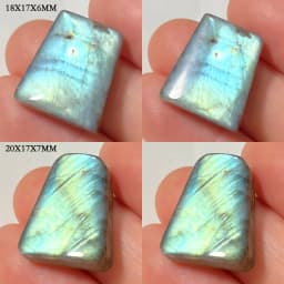 Wholesale Natural Stone Loose Beads Irregular Shape Bead Blue Purple Labradorite Cabochon 2-4Pcs/Lot