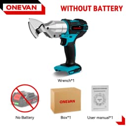ONEVAN Electric Iron Scissors Metal Cordless Cutting Iron Shear Sheet Carbon Steel Cutter Power Tools For Makita 18V Battery Pin