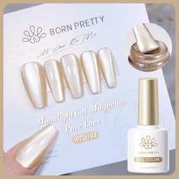 BORN PRETTY 10ml Silver Water Light Cat Magnetic Gel Nail Polish Nail Supplies Vernis Semi Permanent Gel for Fall Winter Nails