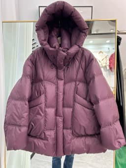 Janveny 2026 New Winter Thickened Puffer Down Jacket Women Warm Hooded Medium Length Loose Solid Color 90% White Duck Down Coat