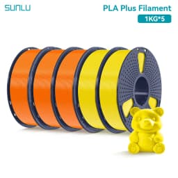 SUNLU 5KG PLAPLUS Filament 1.75MM Neatly Arranged No Knots No Bubble Eco-Friendly Non-Toxic Odorless Bright Color Good Toughness