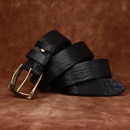 3.8CM Men High Quality Genuine Leather Belt Luxury Copper Buckle Belts Thickening Pure Cowskin Vintage Strap Male Jeans for Man
