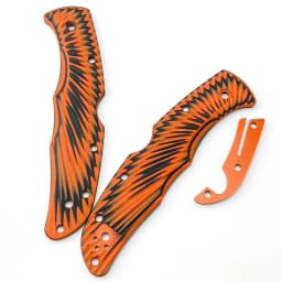 1pair G10 Blade Handle Grips for Spider Endua 4 C10 Folding Knife Patch Material Spider Web Grips DIY Accessories