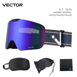 VECTOR Brand Ski Goggles Children Snowboard Goggles Glasses for Skiing UV400 Protection Skiing Snow Glasses Anti-Fog Ski Mask