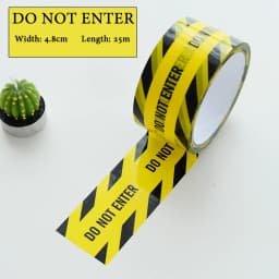 1 Roll 48mm*25m Opp Warning Tape Danger Caution Barrier Remind Work Safety Adhesive Tapes DIY Sticker For Mall Store School