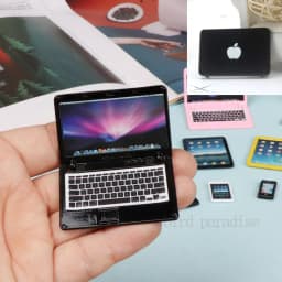 Mini Mobile Phone Ipad Laptop Notebook Macbook Miniature Model Toys For Blythe Bjd Ob11 Dolls 1/6 Dollhouse Scenes Accessories