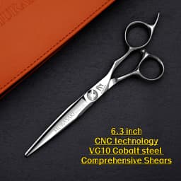 MURASAKI 6 inch Professional CNC Thinning Scissors,Made by Japanese VG10 Steel Barber Scissors,Top-level Hair Cutting Machine