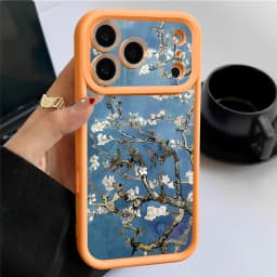 White Flowers Branches Case For iPhone 17 Pro Max Funda iPhone 16 Pro Max 11 12 13 14 15 16E 18 Shockproof Silicone Soft Cover