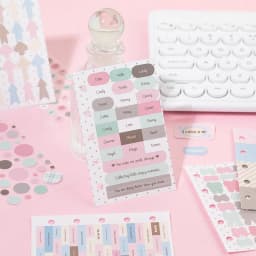 10 Pcs Cartoon Shaped Sticker Pack Colored Marks Cute Diary Stickers Scrapbooking Collage Card Decoration School Accessories