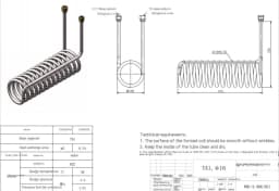 1PCS Titanium Tube Coil Evaporator for 1P 1.5 2 2.5 3 5P Aquarium Chiller Heat Exchanger Fish Tank in Seafood Pond