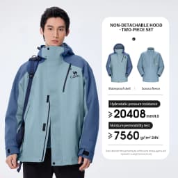GOLDEN CAMEL Outdoor Hiking Jackets for Men Three-in-One Waterproof Fleece Jacket Women Windbreakers Warm 2024 Star Same Style