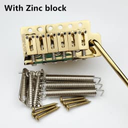 KAYNES 52.5MM Type ST Electric Guitar Tremolo System Bridge With Zinc or Brass Block for ST Guitar Chrome Silver Gold KY01