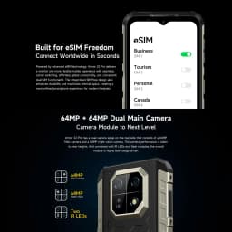 Ulefone Armor 22 Pro Rugged Phone 128GB/256GB 6.58 inch Android 16 MediaTek Helio G200 Global Version 4G NFC 6600mAh Smartphone
