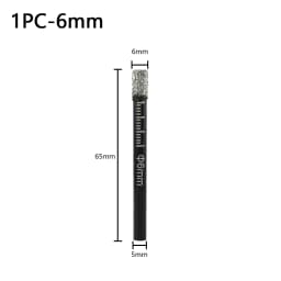 5/6/8/10/12/14/16mm Round Handle Dry Brazed Diamond Hole Saw for Porcelain Tiles Marble Glass Ceramic Crowns Drill Bit