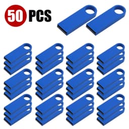 10/50/100 Pcs Free Custom Logo Metal USB Flash Drive 64GB 32GB 8GB 4GB Memory Flash USB Stick Pen Drive 128MB 512MB PenDrive 2.0