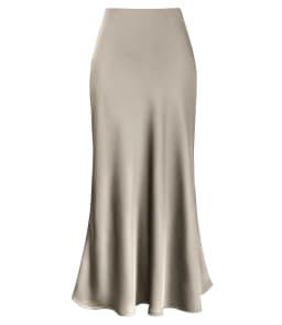 Spring Summer Women's Clothing New Style Silky Texture Forged Surface Acetic Acid Hanging High Waist Fish Tail Half Skirt Women