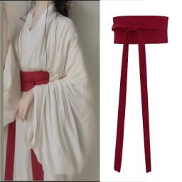 Antique Style Hanfu Belt 370cm Solid Color Cotton Linen Waistband Women Hanfu Dress Decor Waist Belt Cosplay Accessories