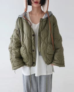 Chic Autumn Winter round Neck Loose Lazy Flight Jacket Cotton Outerwear Women Small Size Age Reduction Top