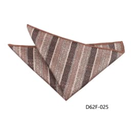 24cm Korean Style Leaf Floral Handkerchief For Men Suits Brown Red Pocket Square Polyester Woven Hanky Small Towel Tuxedo Cravat