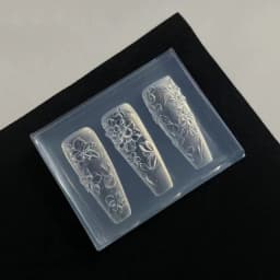 3D Mold Silicone Nail Art Decorations DIY Flower Design Templates Mold For Nails Jewelry Crafts Transparent Nails Mold Tool
