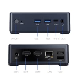 SZBOX AMD Ryzen 7 3700U 5 3500U 5 3450U 3 3250U Mini PC with Display DDR4 M.2 SSD Dual HDMI USB Type-C LAN Office Home Computer